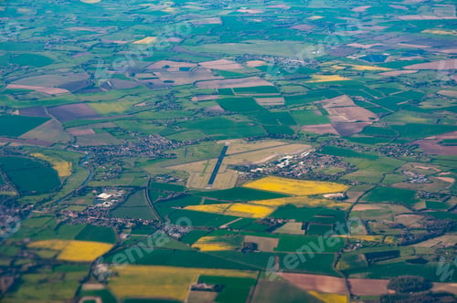 Preview: Aerial view of RAF Benson, Oxfordshire and surrounding countryside