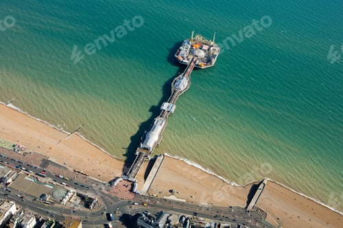 Preview: Aerial view of brighton coast