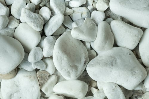 Preview: close-up of few white stones, front view