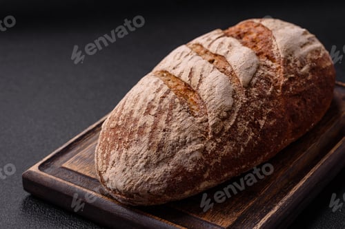 Preview: Brown bread with seeds, grains, salt and spices