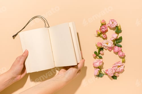 Preview: International Women's Day. Flower composition 8.