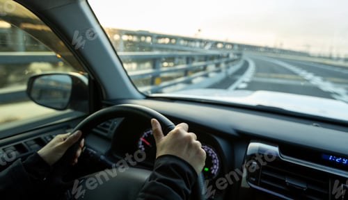 Preview: Driving car on highway in china