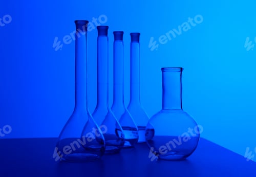 Preview: Chemistry laboratory equipment and glass tubes
