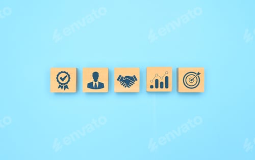 Preview: Iconography for Business Success and Growth Goals