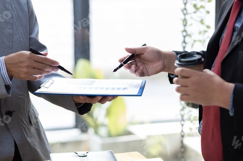 Preview: Business people meeting with financial to discuss investment analysis business strategy planning.