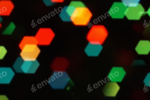 Preview: Nature Pattern- Light Bokeh Background. Celebratory Mood Magic Effect. Decorations Holiday- Design