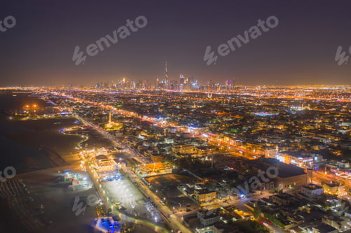 Preview: Dubai Downtown skyline, United Arab Emirates or UAE. Urban city.
