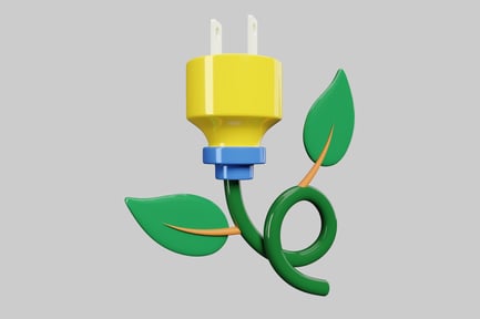 Preview: Eco power plug with leaves