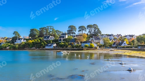 Preview: Brittany, Ile aux Moines island in the Morbihan gulf, the typical harbor