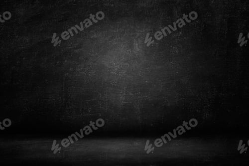 Preview: black wall and texture background banner, blank dark gradient studio