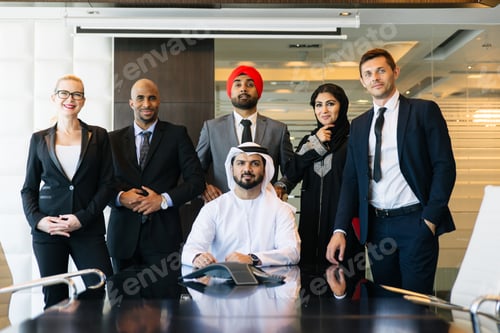 Preview: Mixed business team making agreements on future business plans. in the office