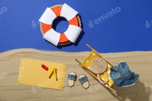 Preview: The concept of summer holidays, a place to rest on the beach.