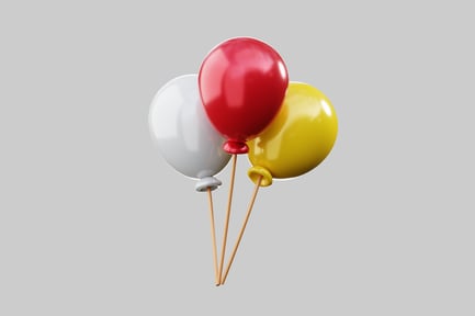 Preview: Party balloons with sticks
