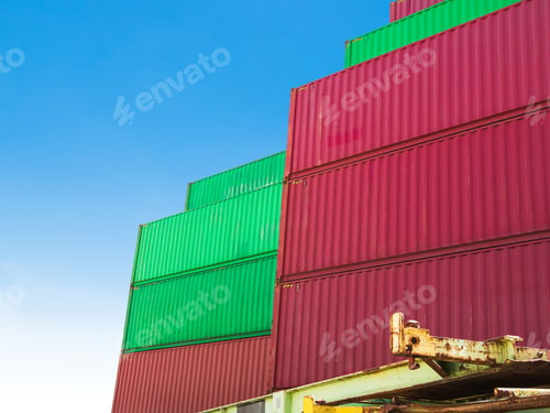 Preview: Cargo ship container goods export import