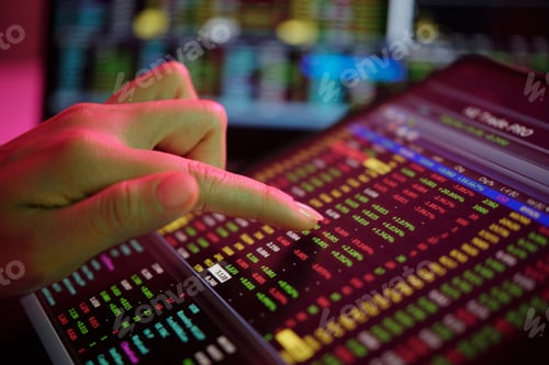 Preview: Analyzing Financial Data on Digital Tablet Screen