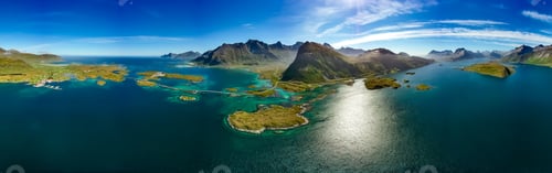 Preview: Fredvang Bridges Panorama Lofoten islands