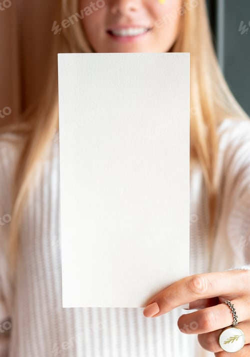 Preview: Pastel pink card mockup