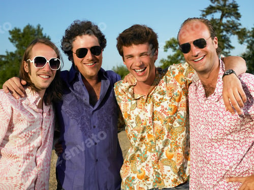 Preview: Men smiling at camera