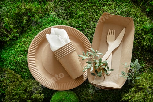 Preview: Eco-friendly, stylish, disposable, convenient, beautiful recyclable tableware.