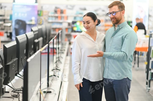 Preview: Couple buying television at store