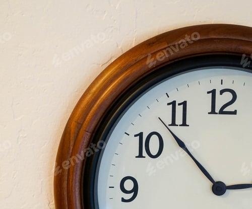Preview: Partial view of a clock