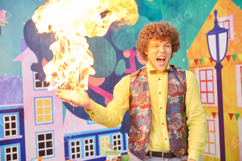Preview: Fire show for kids on Birthday party.
