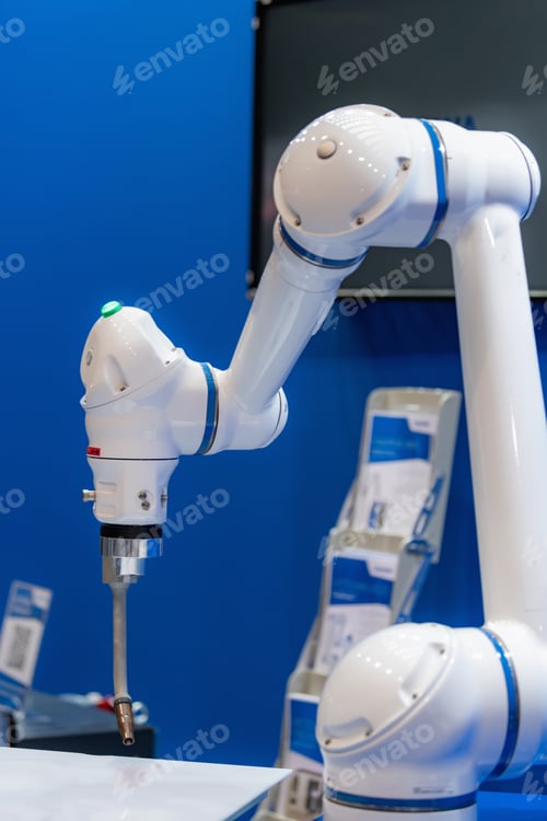 Preview: Industrial robot enhancing efficiency in manufacturing processes with precise automation