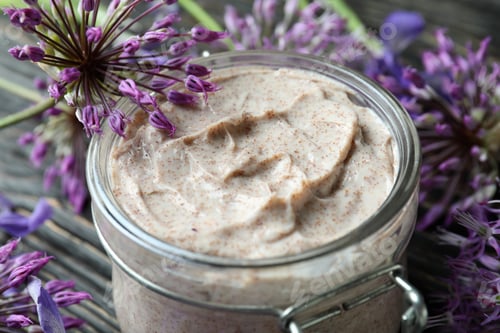 Preview: Skin care cosmetic scrub concept, close up