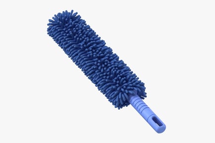 Preview: Blue Microfiber Duster with Grip