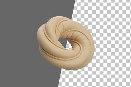 Preview: Twisted Ballon Ring Neon 3D Icon
