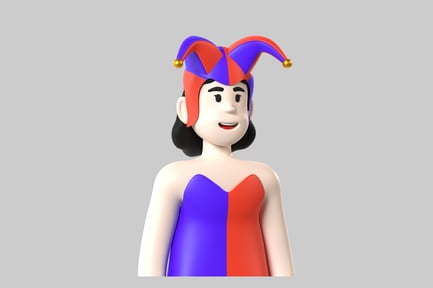 Preview: Cartoon jester character