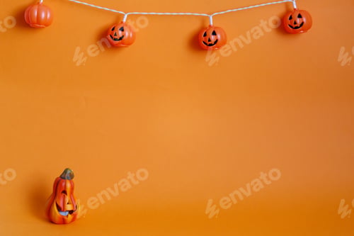 Preview: Festive Pumpkin String Lights for Halloween Decoration