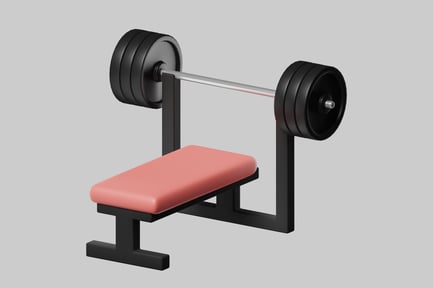 Preview: Weightlifting Bench with Barbell