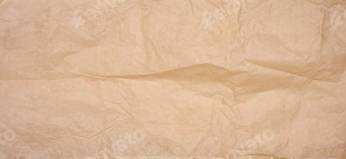 Visualização: Papel de pergaminho marrom amassado, de perto