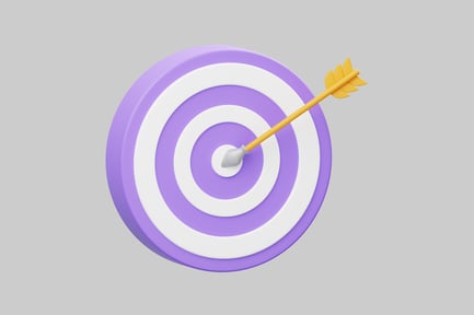 Preview: Target arrow goal success purple