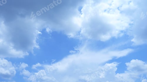 Preview: Mesmerizing scenery of white clouds on blue sky