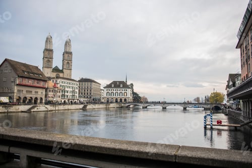 Preview: River in Zurich, Switzerland