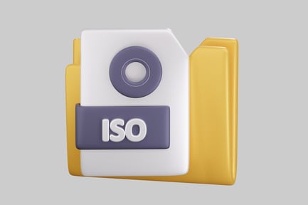 Preview: Floppy disk with ISO logo.