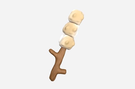 Preview: Marshmallow on Stick 3D Illustration