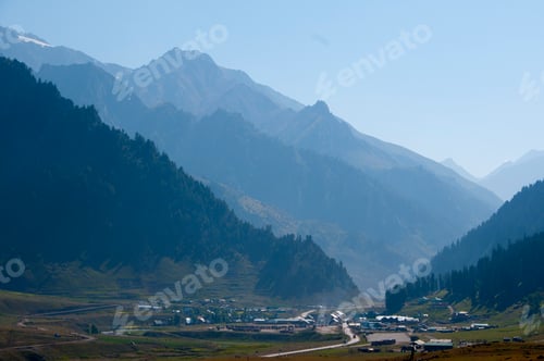 Preview: Beautiful Scenic View from Jammu to Srinagar Road, Jammu and Kashmir state, India