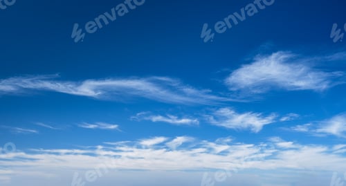 Preview: Blue clear sky with clouds