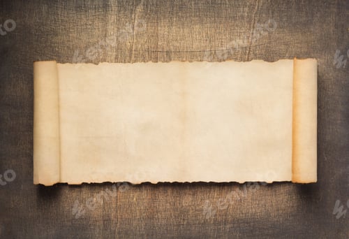 Preview: old retro aged paper parchment at wood