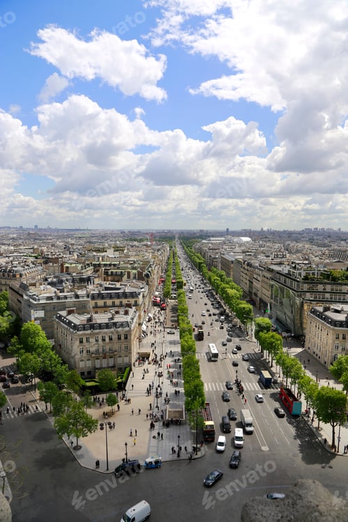 Preview: Panoramic view of Paris from the roof of the Triumphal Arch