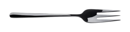 Preview: Silver fork isolated on white background close up