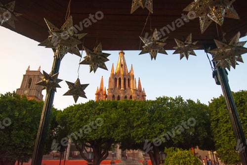 Preview: Historic Archway Framing the Parroquia in San Miguel de Allende