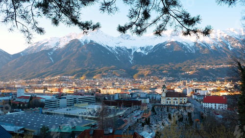 Preview: Areal view of the city of Innsbruck.