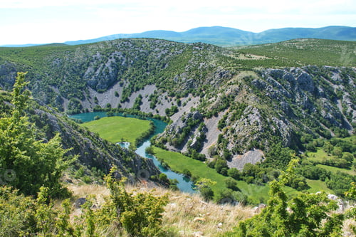 Preview: Scenic view of the river Krupa canyon in Croatia