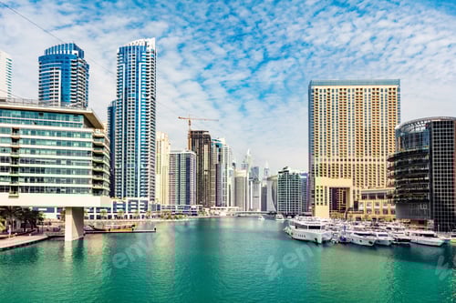 Preview: Dubai marina skyline in UAE
