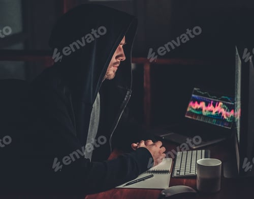 Preview: Guy working with computer