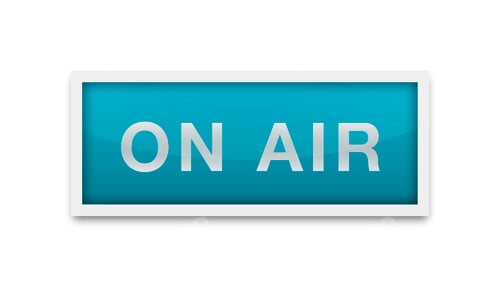Preview: ON AIR sign isolated